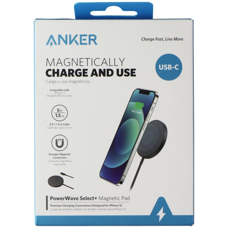 Anker (USB-C) PowerWave Select+ Magnetic Wireless Charging Pad - Black