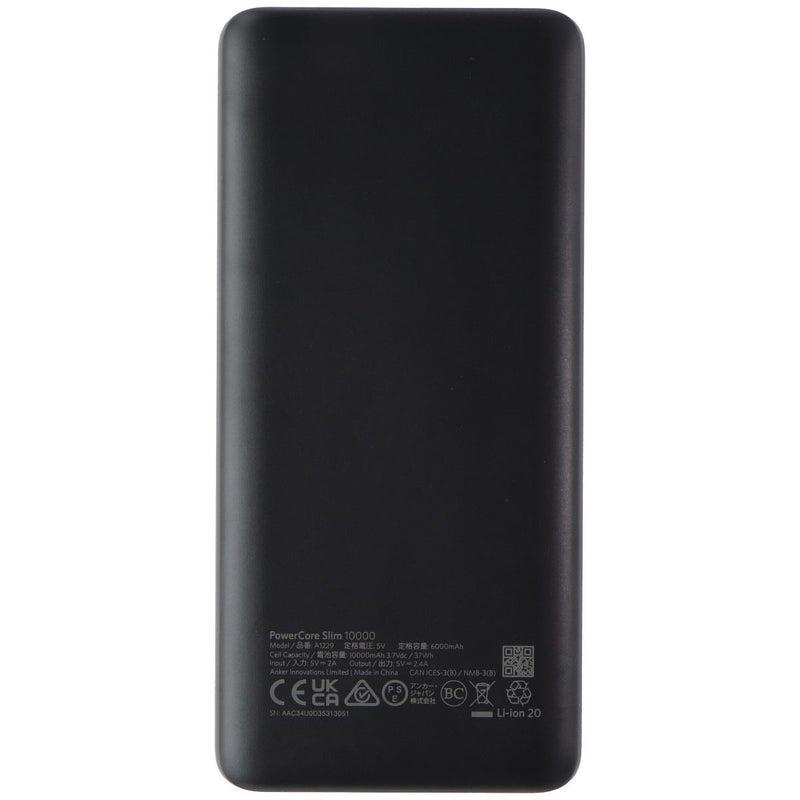Anker PowerCore Slim 10000 Power Bank (A1229) - Black