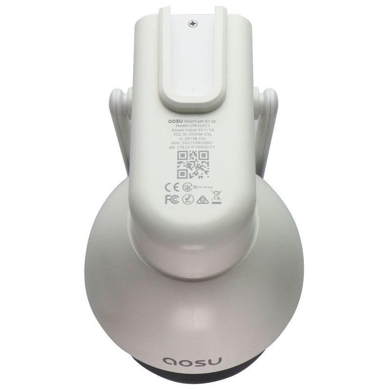 AOSU Solar-Powered Security Camera Wireless Outdoor System (SolarCam D1 SE)