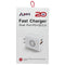Apex (20W) Fast Charger Dual-Port (USB and USB-C) PD+QC3.0 Power Adapter - White