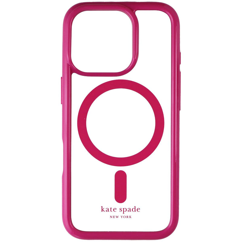 Kate Spade Ultra Protective Case for MagSafe for iPhone 16 Pro - Pink/Clear