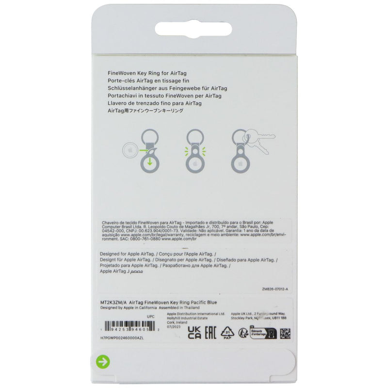 Apple AirTag FineWoven Key Ring - Baltic Blue (MT2K3ZM/A)