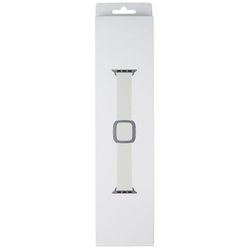 Apple (41mm) Leather Band w/ Modern Buckle for Apple Watch - Chalk - Small