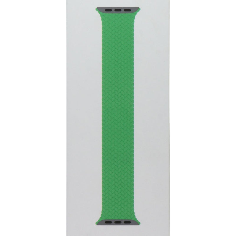 Apple 45mm Braided Solo Loop for Apple Watch 49/46/45/44mm Bright Green/Size 10