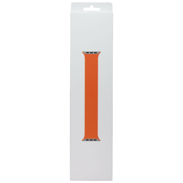 Apple (41mm) Braided Solo Loop Band - Bright Orange / Size 4 (MQXR3ZM/A)