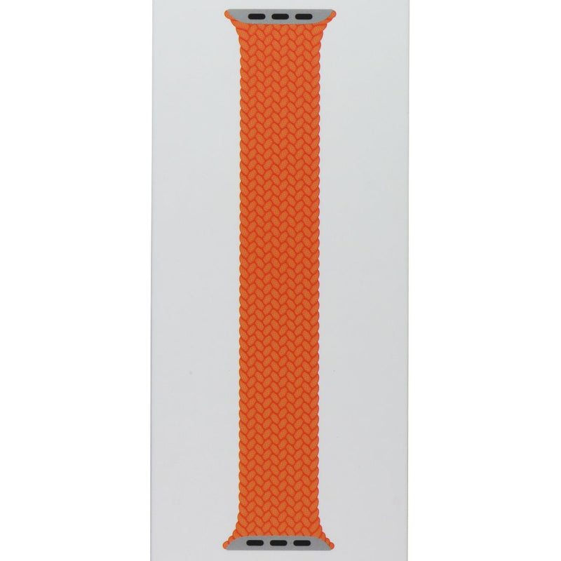 Apple (41mm) Braided Solo Loop Band - Bright Orange / Size 4 (MQXR3ZM/A)