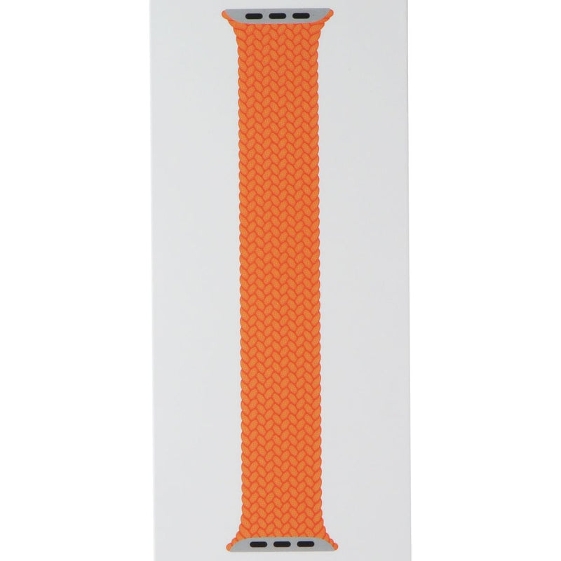 Apple 45mm Braided Solo Loop for Apple Watch 49/46/45/44mm Bright Orange/Size 5
