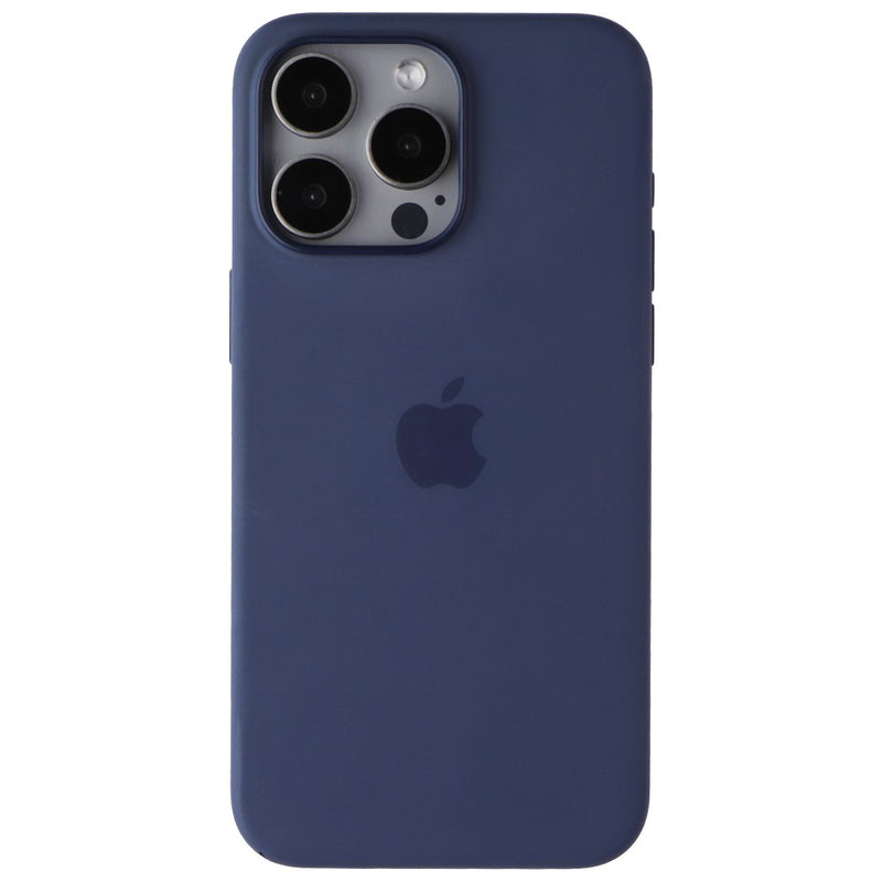 Apple Official Silicone Case for MagSafe for iPhone 15 Pro Max - Storm Blue