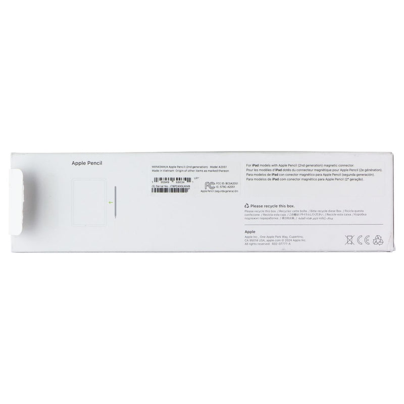 Apple Pencil (2nd generation) - White - A2051 / MXN43AM/A