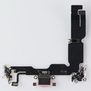 Repair Part - OEM Pull Replacement Charge Port Flex for iPhone 15 Plus - Pink