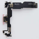 Repair Part - OEM Pull Replacement Charge Port Flex for iPhone 15 Plus - Pink