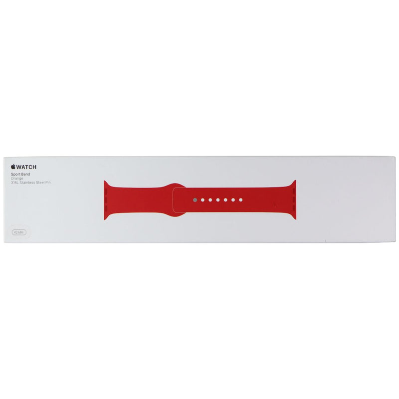 Apple 42mm Sport Band for Apple Watch 45/44/42mm - Orange / Full Set
