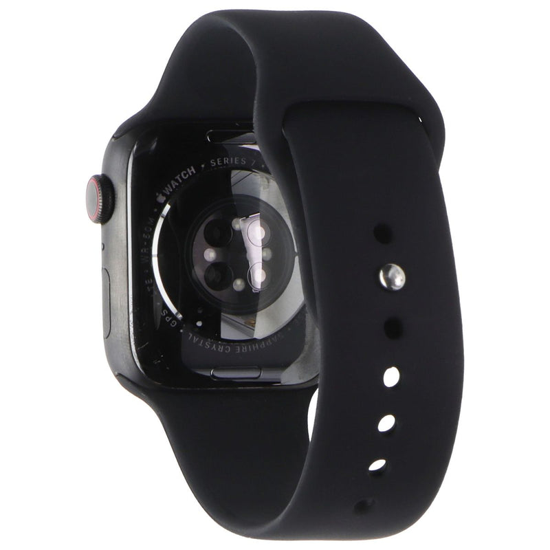 Apple Watch Series 7 (A2477) (GPS+LTE) 45mm Space Blk Titanium/Black Sport Band