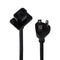 Apple (125V/10A) 3-Prong Power Cord (01 622-0509) - Black