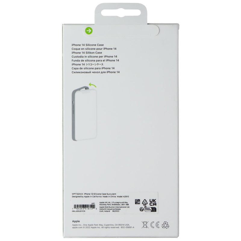 Apple Silicone Case for MagSafe for Apple iPhone 14 - Succulent Green