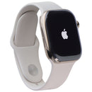 Apple Watch Series 10 (GPS + LTE, 42mm) - Gold Ti/Starlight Sp Band S/M - A3001