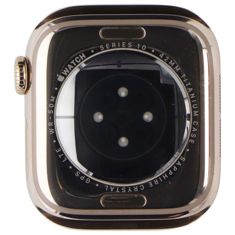 Apple Watch Series 10 (GPS + LTE, 42mm) - Gold Ti/Starlight Sp Band S/M - A3001