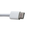 Apple Official Braided 240W (2-Meter) USB-C to USB-C Cable - White (MYQR3AM/A)