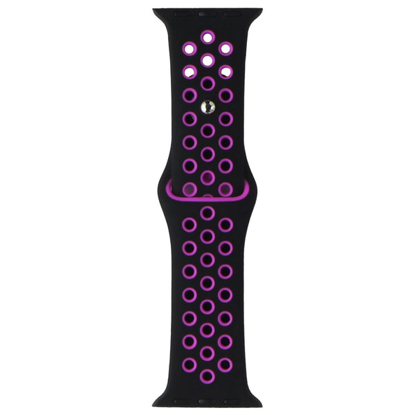 Silicone Sport Band for Apple Watch (38/40/41mm) Cases - Black/Purple