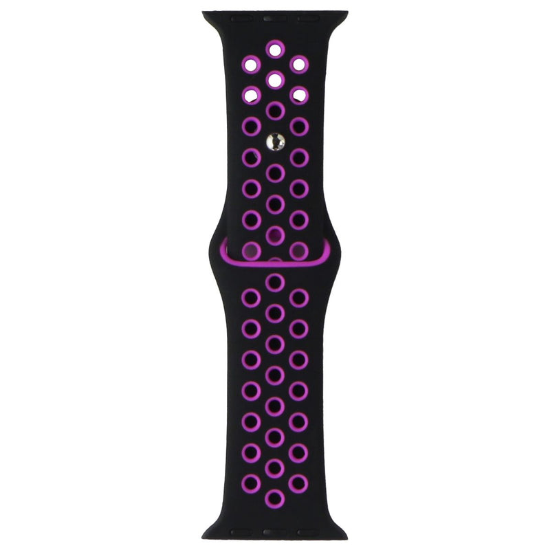 Silicone Sport Band for Apple Watch (38/40/41mm) Cases - Black/Purple