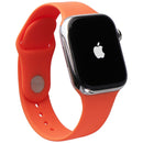 Apple Watch HERMES Series 7 (GPS + LTE) A2477 45mm Silver SS / Orange Sport Band