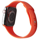 Apple Watch HERMES Series 7 (GPS + LTE) A2477 45mm Silver SS / Orange Sport Band