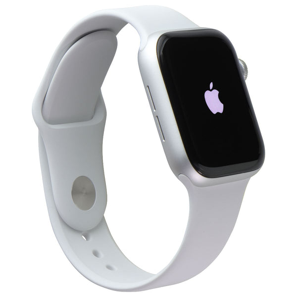 Apple Watch Series SE (44mm) A2354 (GPS + LTE) - Silver AL / White Sport band