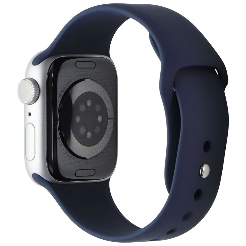 Apple Watch Series 9 (GPS Only) A2978 41mm Silver Aluminum / Blue Sport Band S/M