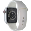 Apple Watch Series 8 (41mm) (A2772) GPS + LTE Silver AL/White Sport Band  S/M