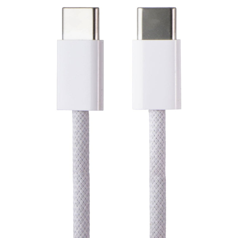 Apple Official 60W USB-C to USB-C Braided Charge Cable (1M/3.3-Ft) A2795 - White