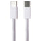 Apple Official 60W USB-C to USB-C Braided Charge Cable (1M/3.3-Ft) A2795 - White