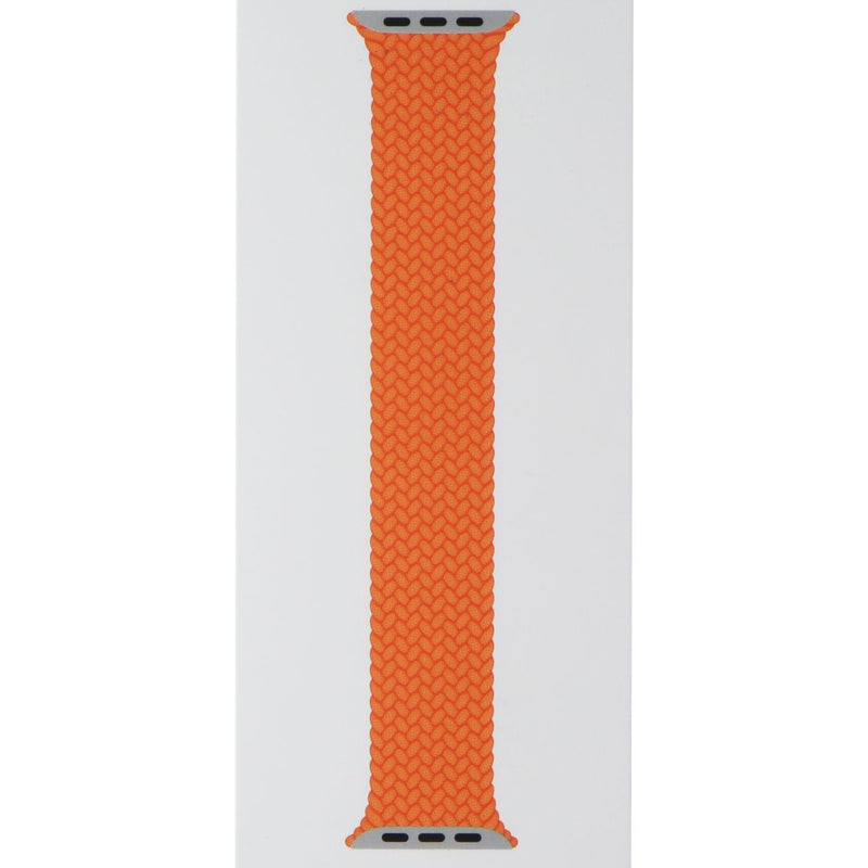 Apple 45mm Braided Solo Loop for Apple Watch 49/46/45/44mm Bright Orange Size 3
