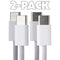 Apple (2 Pack) of 60W (3.3-Ft) USB-C Cables for iPhone 15, iPads, and MacBooks