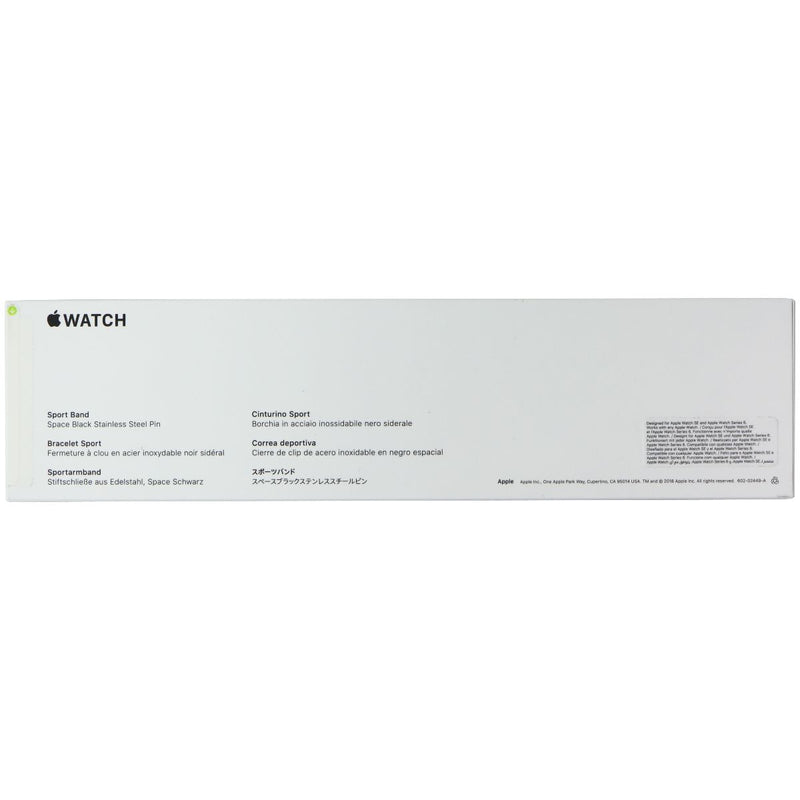 Apple Watch Sport Band 40mm (for 40mm & 38mm Cases) with S/M & M/L Strap - Black