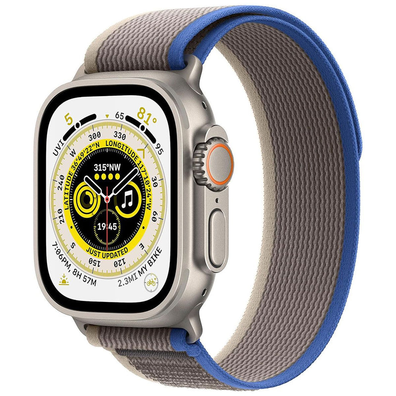 Apple Watch Ultra 49mm Titanium A2622 GPS + LTE Blue & Gray Trail Loop (S/M)