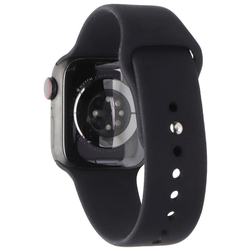 Apple Watch Series 7 (GPS+LTE) A2476 - 41mm Space Black Titanium/BLK Sport Band