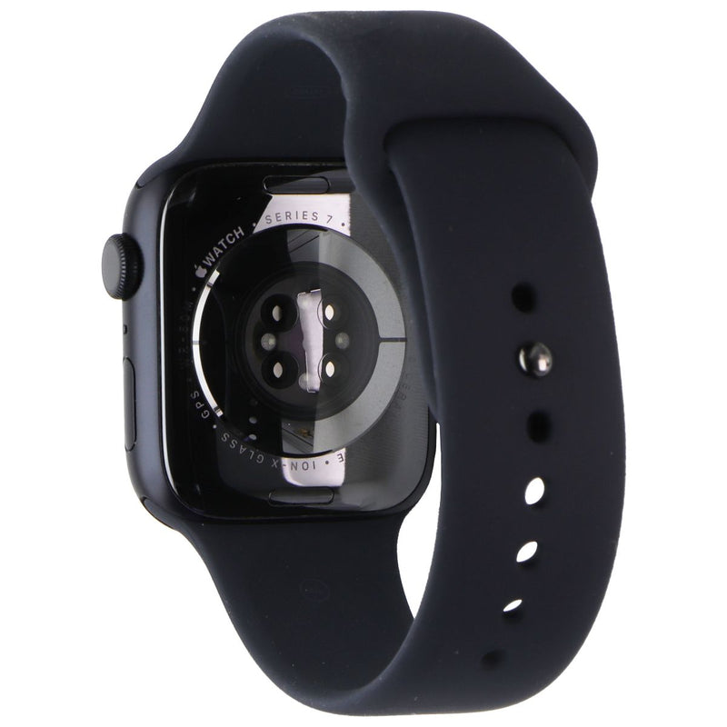 Apple Watch Series 7 (A2474) GPS Only - 45mm Midnight Al/Midnight Sport Band