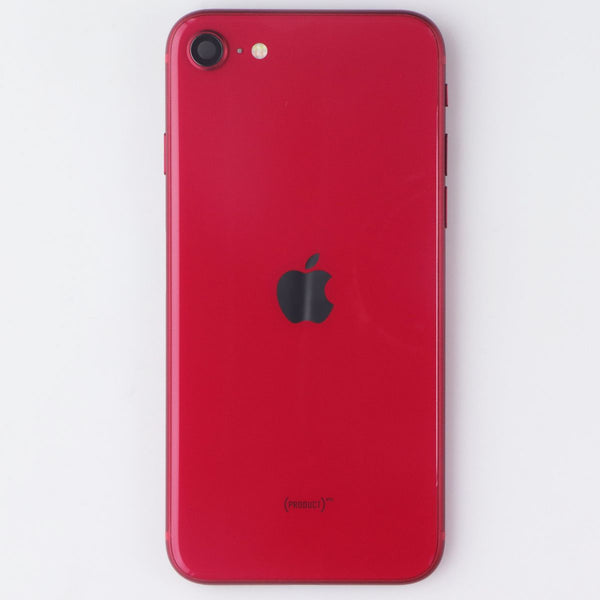 Repair Part - Back Glass + Housing OEM Pull for iPhone SE (2nd Gen) - Red