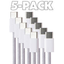 Apple (5 Pack) of 60W (3.3-Ft) USB-C Cables for iPhone 15, iPads, and MacBooks