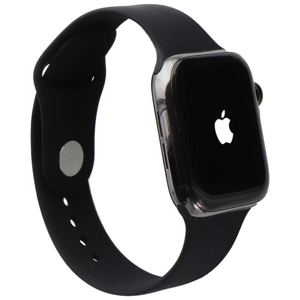 Apple Watch Series 6 (GPS + LTE) A2294 44mm Graphite Stainless Steel/Blk Sp Band