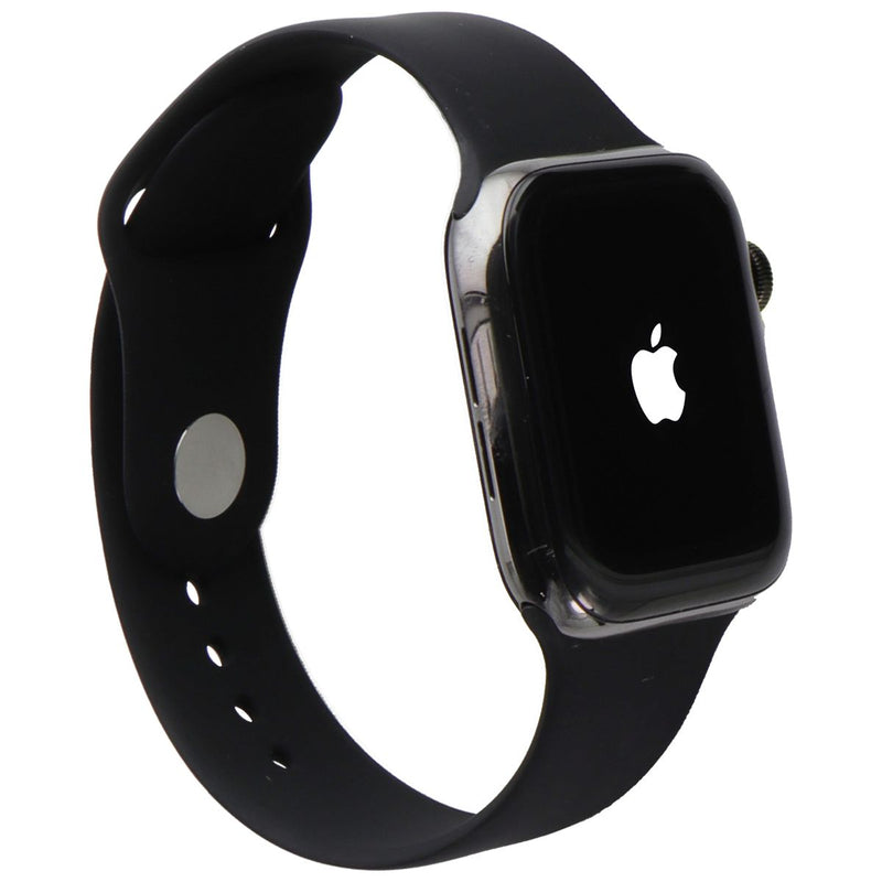 Apple Watch Series 6 (GPS + LTE) A2294 44mm Graphite Stainless Steel/Blk Sp Band