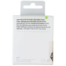 Apple Official 1.2M Lightning 8-Pin to 3.5mm Audio Jack Cable - Black MR2C2AM/A