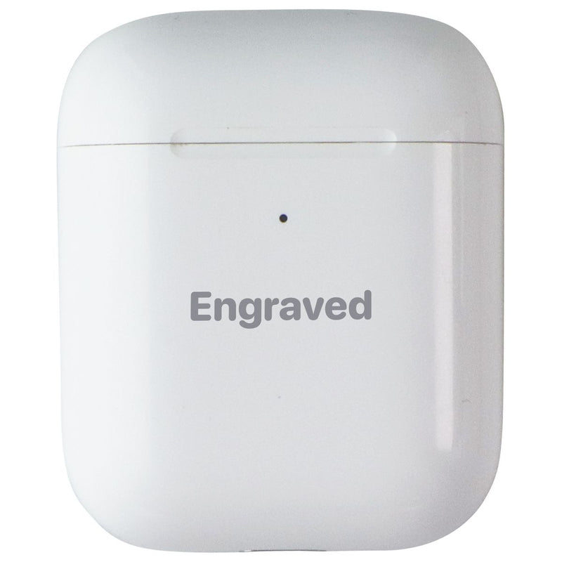 Apple AirPods (1st Gen) Headphones with Wireless Charging Case - White *ENGRAVED