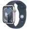 Apple Watch Series 9 (GPS Only) A2980 45mm Silver Al/Storm Blue Sp Band (M/L)