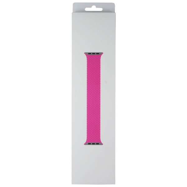 Apple 41mm Braided Solo Loop for Apple Watch 42/41/40mm - Flamingo / Size 4
