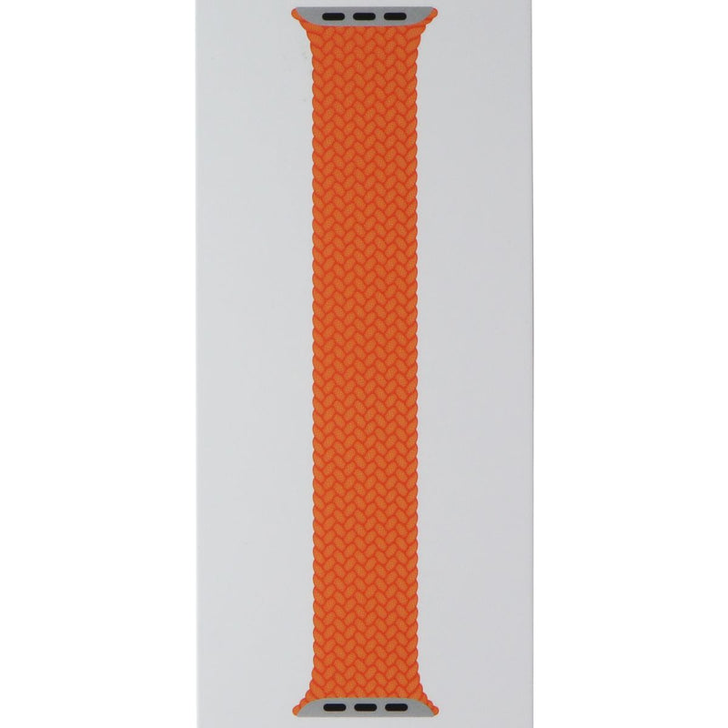 Apple 45mm Braided Solo Loop for Apple Watch 49/46/45/44mm Bright Orange/Size 6