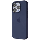 Apple Silicone Case for MagSafe for Apple iPhone 15 Pro Smartphones - Storm Blue