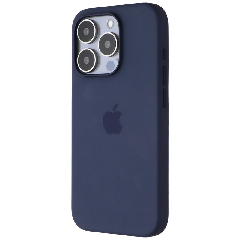 Apple Silicone Case for MagSafe for Apple iPhone 15 Pro Smartphones - Storm Blue