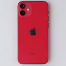 Repair Part - Back Glass with Frame for Apple iPhone 12 Mini - Red with Logo