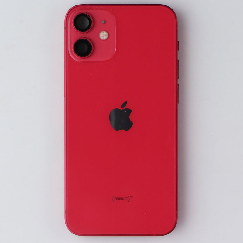 Repair Part - Back Glass with Frame for Apple iPhone 12 Mini - Red with Logo